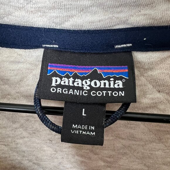 Patagonia Organic Cotton Quilted Snap-T Pullover Sweatshirt Fleece Cozy T-Snap - Picture 5 of 9